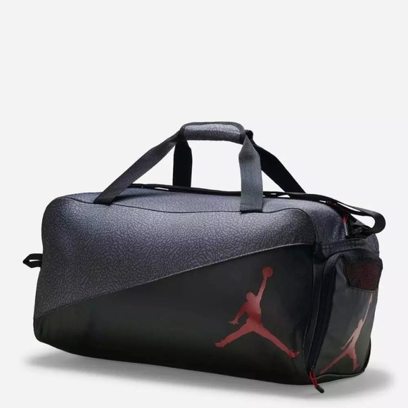 Jordan Other - Jordan Red Jumpman 23 Logo Black/Cement Duffel Bag
